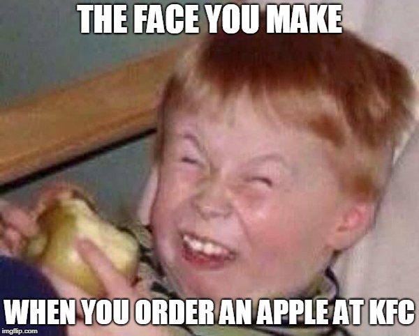apple eating kid imgflip