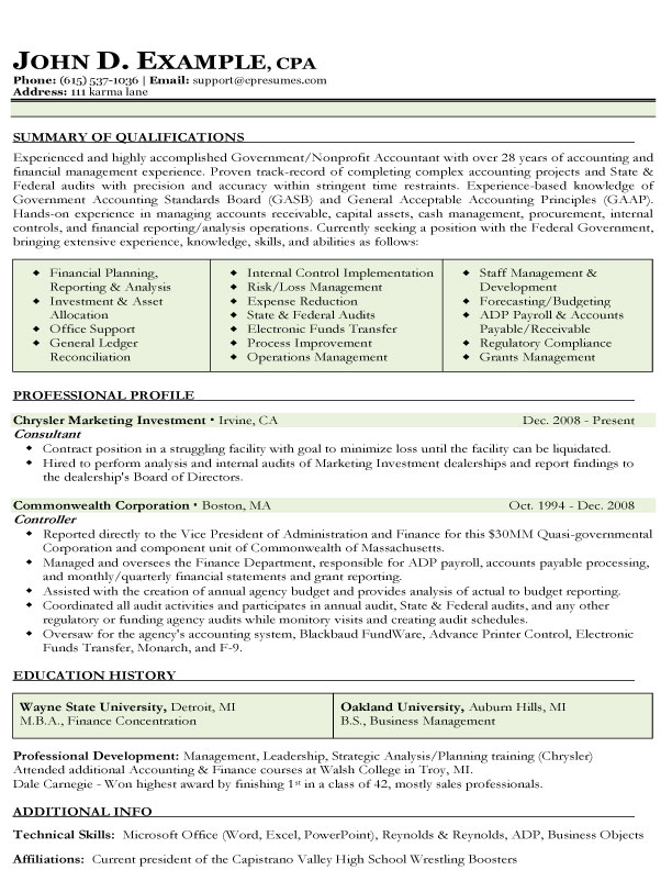 resume samples types of resume formats examples templates
