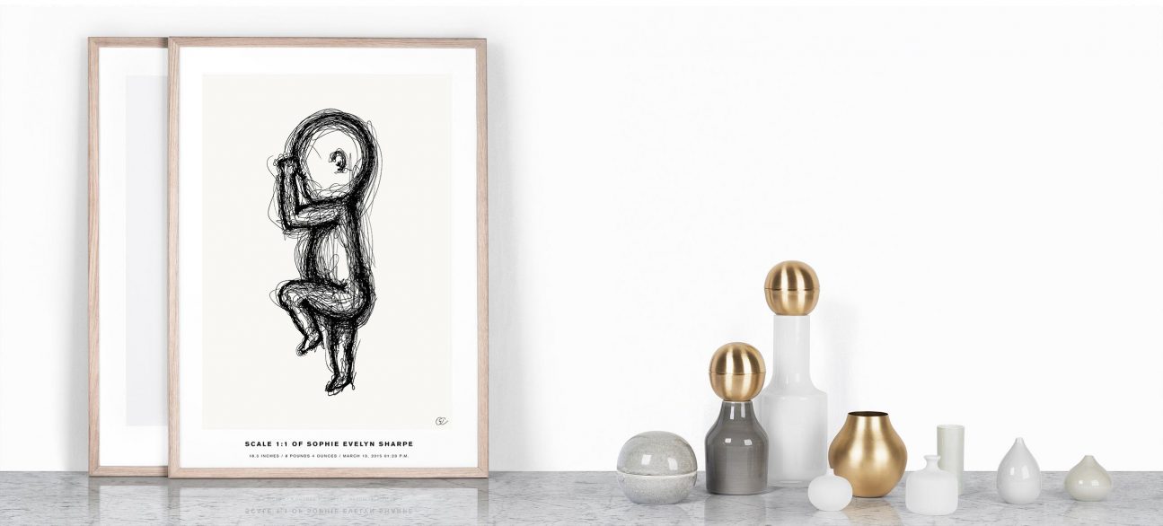 the birth poster in