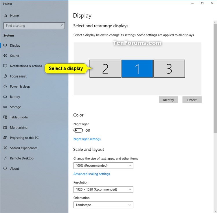 change screen resolution of