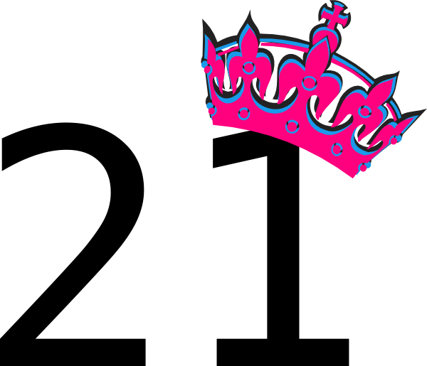 pink tilted tiara and