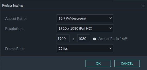 change aspect ratio from