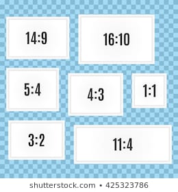 aspect ratio images stock