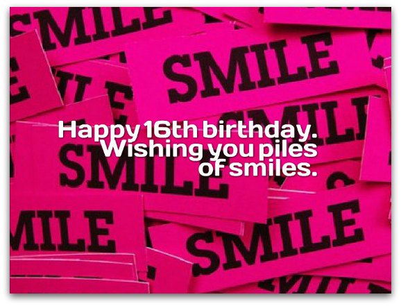 16th birthday wishes birthday