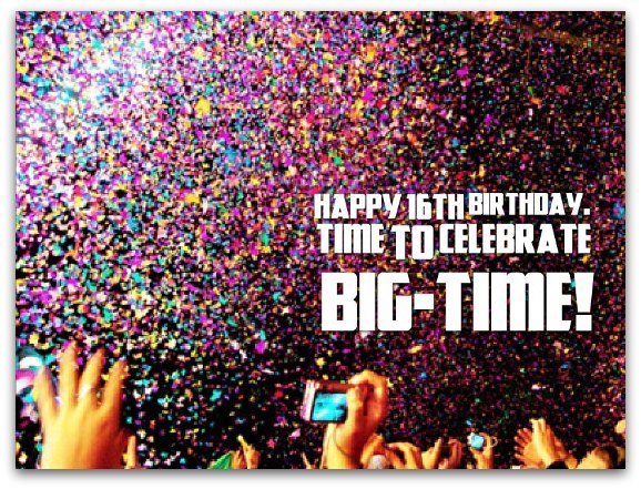 16th birthday wishes page