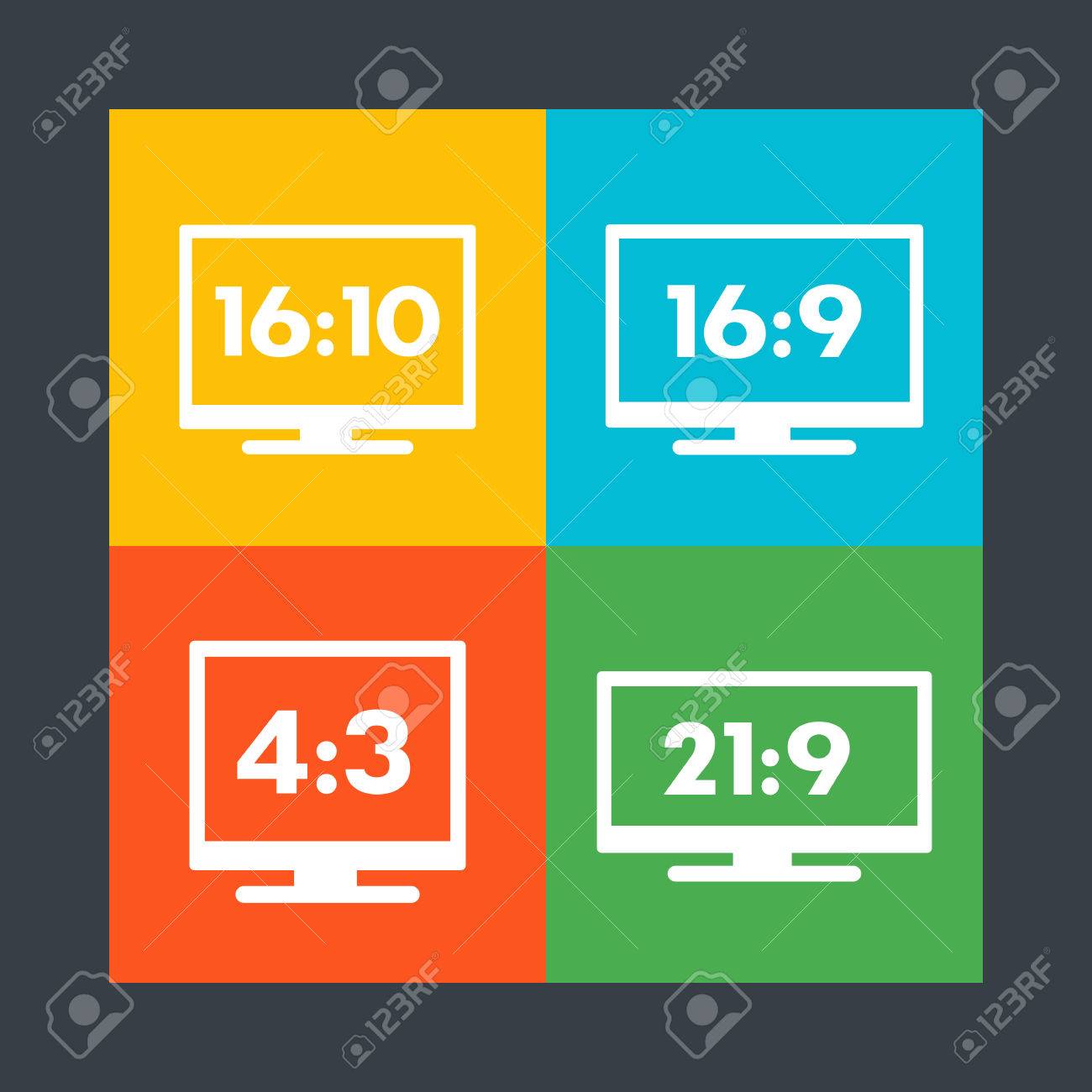 aspect ratio icons 16