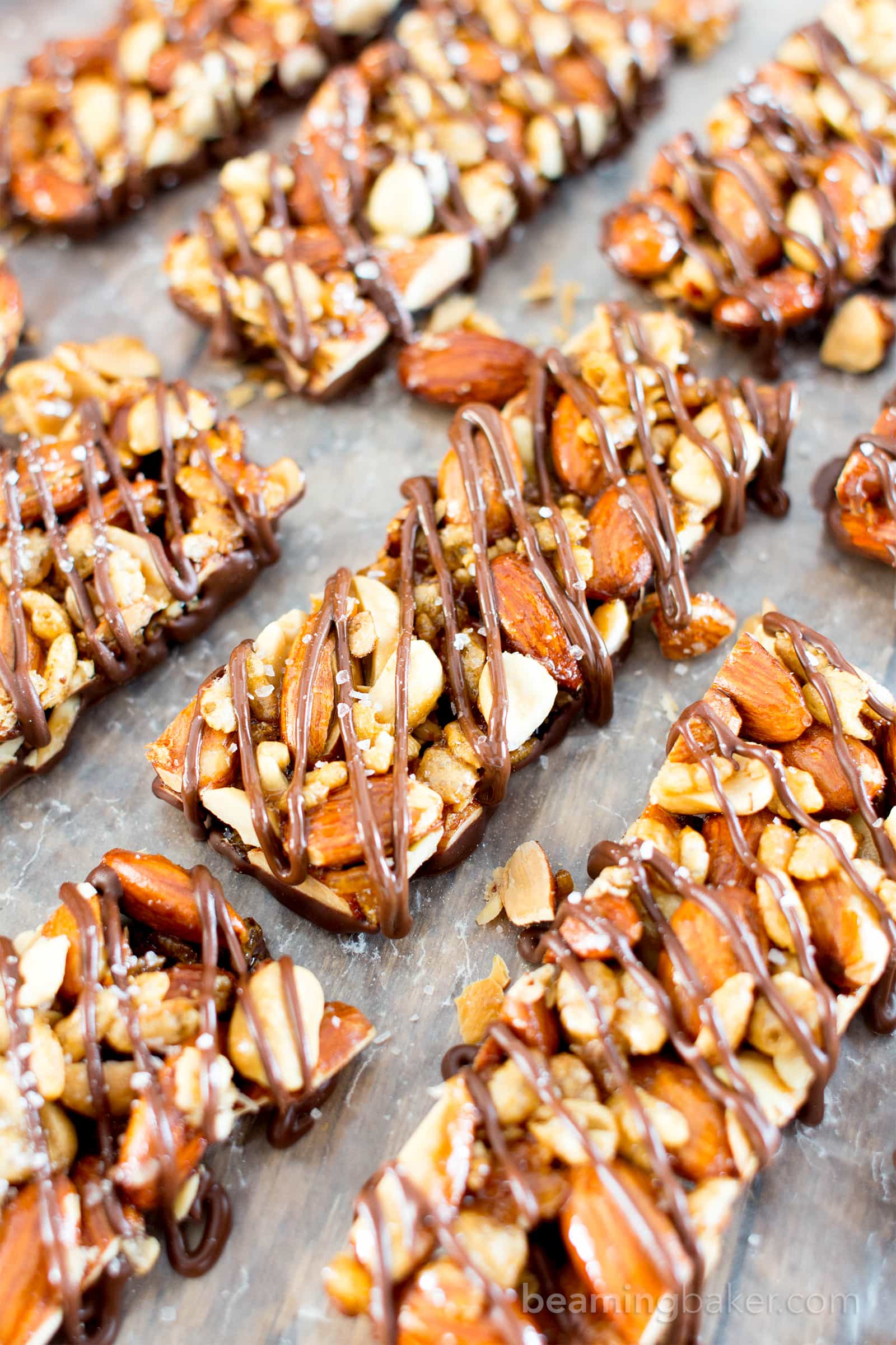 homemade dark chocolate sea