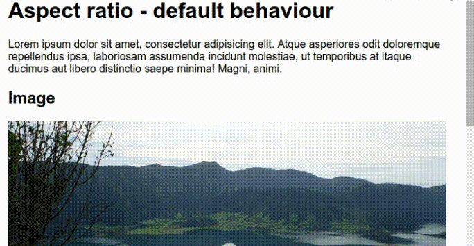 definining aspect ratio to