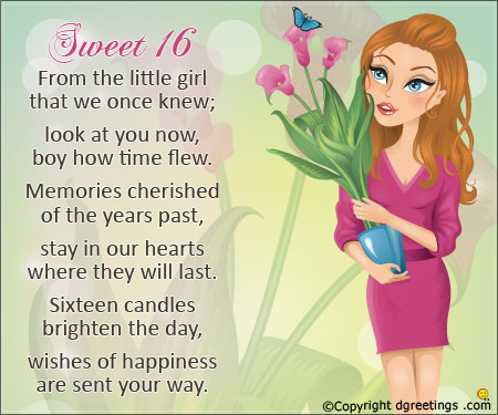 16th birthday wishes dgreetings