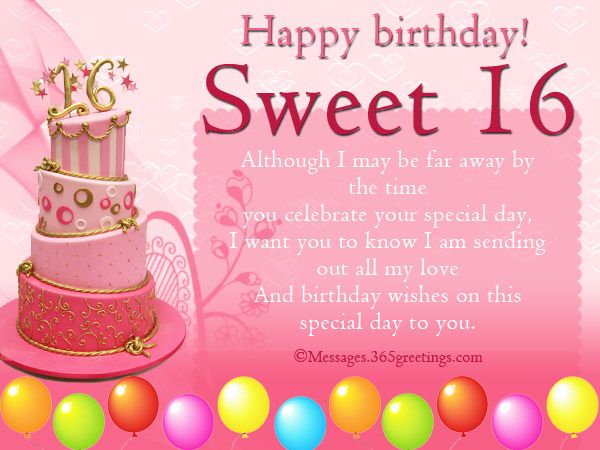 16th birthday wishes happy