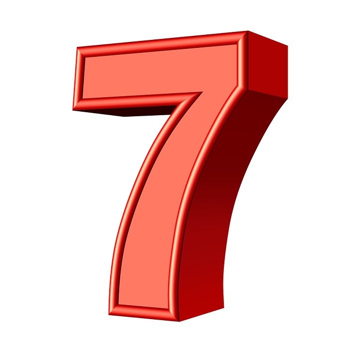 seven 7 number free