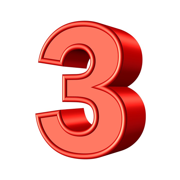 three 3 number free