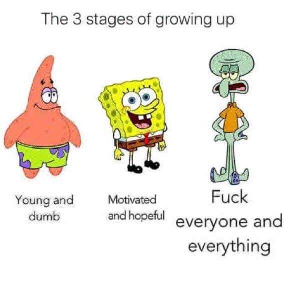 the three stages of