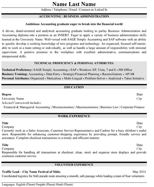 top accounting resume templates samples