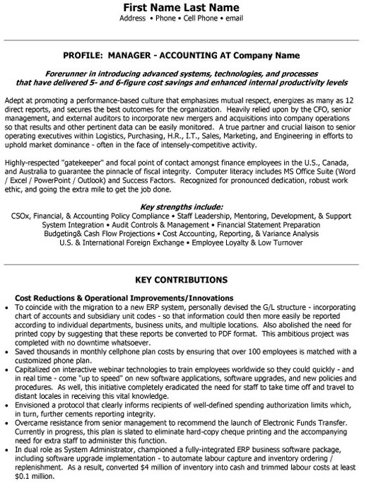 top accounting resume templates samples