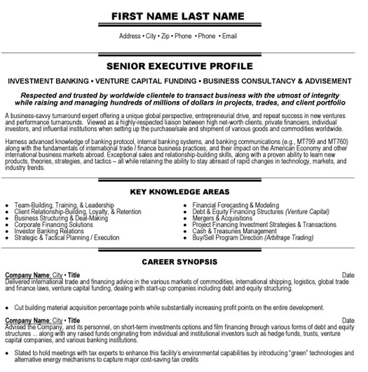 top banking resume templates samples
