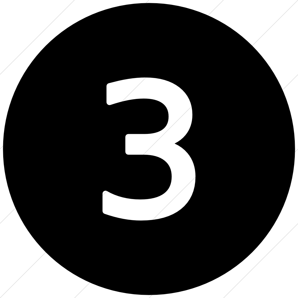 icon number 3 free