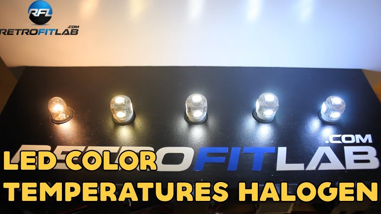 led color temperatures halogen