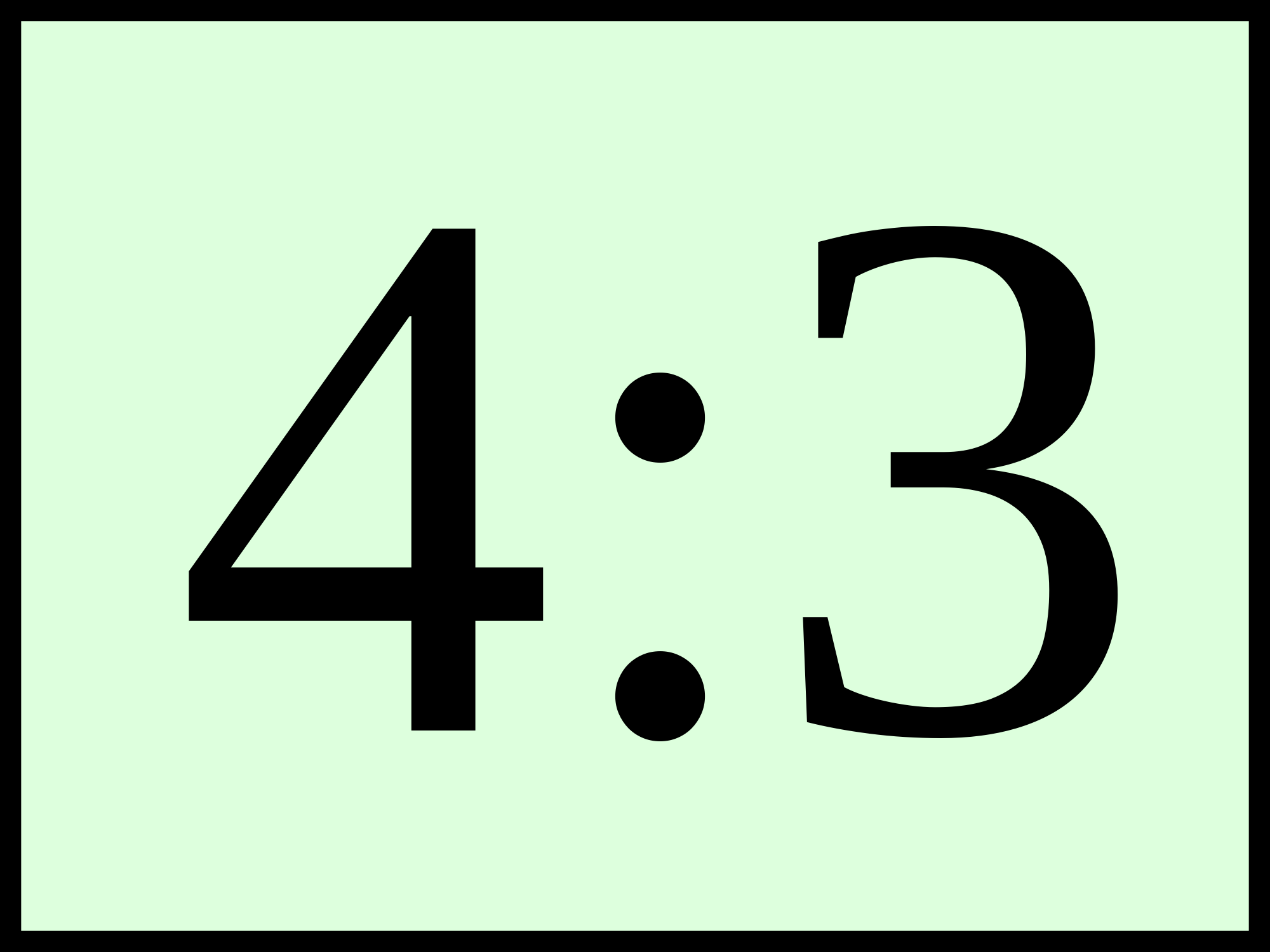 file aspect ratio 4x3