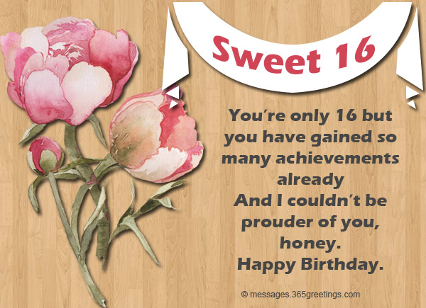 16th birthday wishes 365greetings