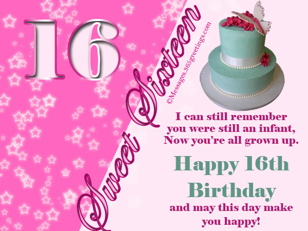 16th birthday wishes 365greetings