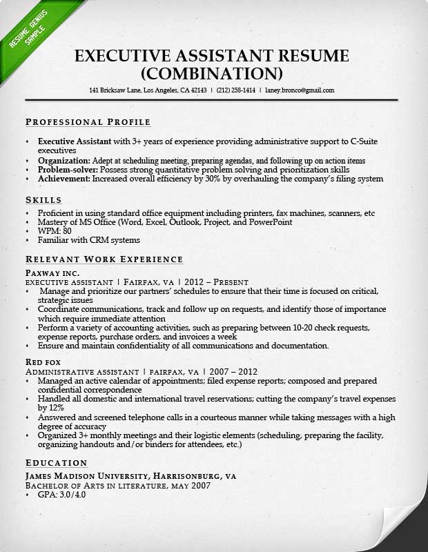 administrative assistant resume sample resume genius