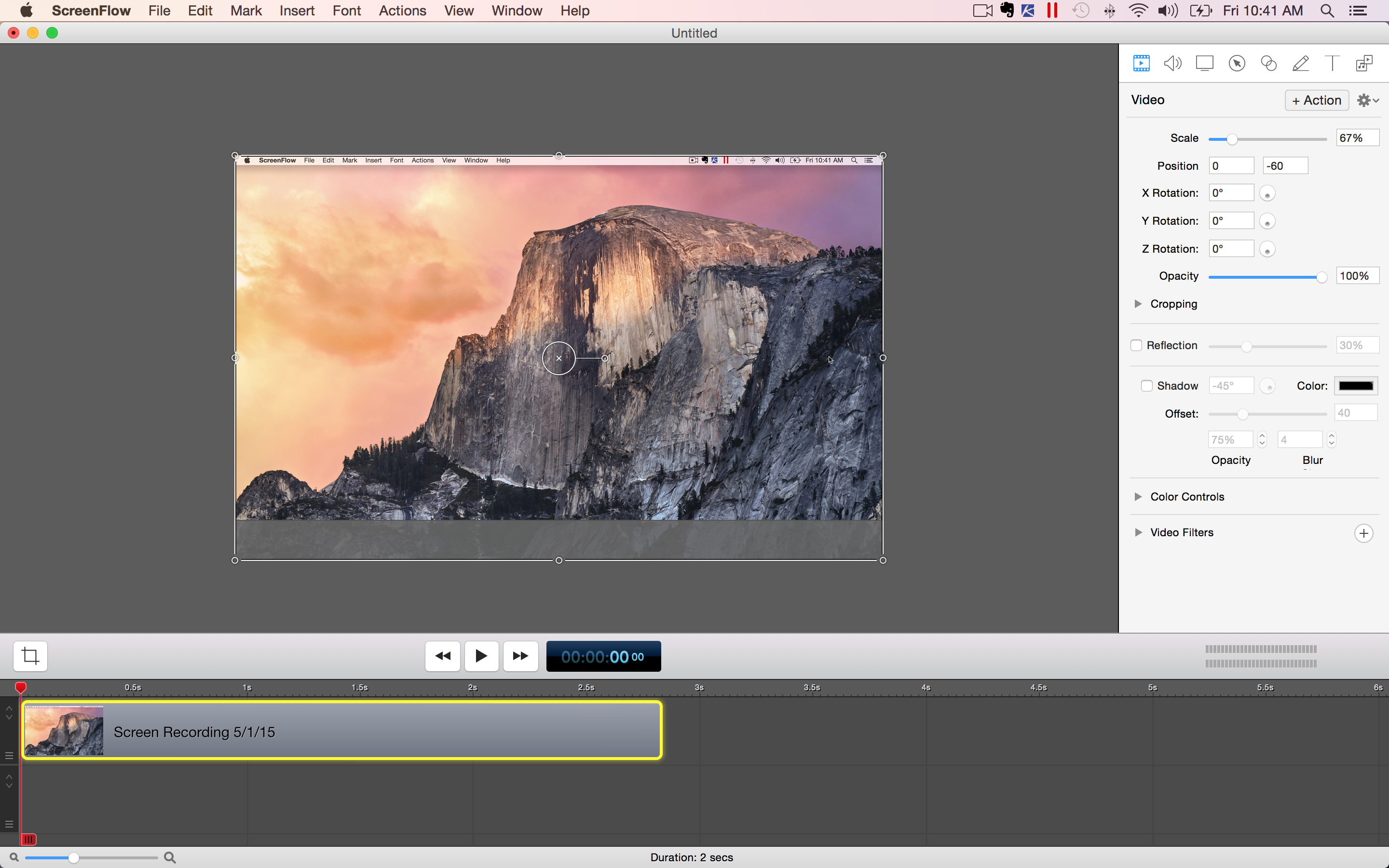 macbook recording with screenflow