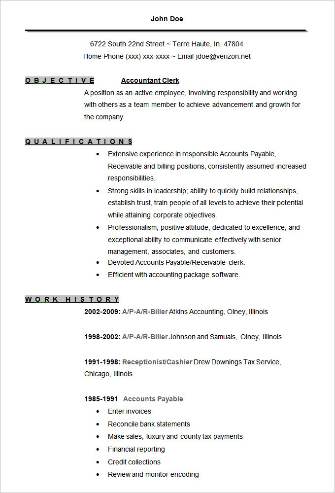 sample accounting cv hola klonec co