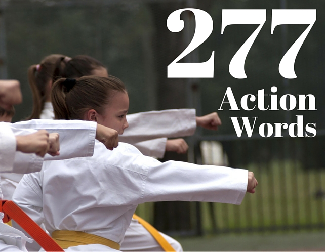 277 action words to supercharge your writing