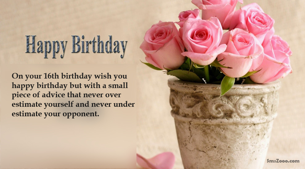 sweet 16th birthday messages