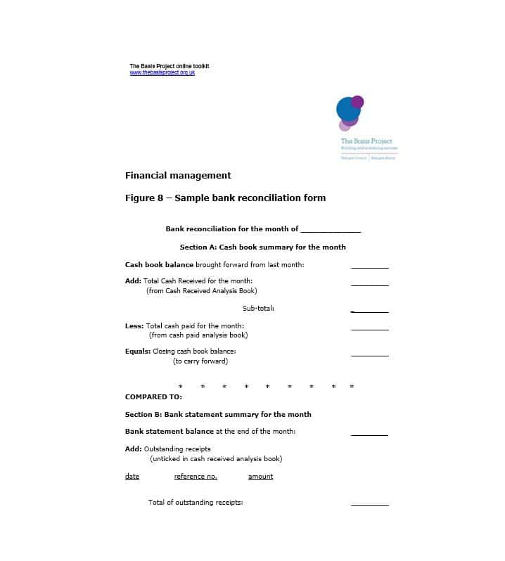 50 bank reconciliation examples templates 100 free