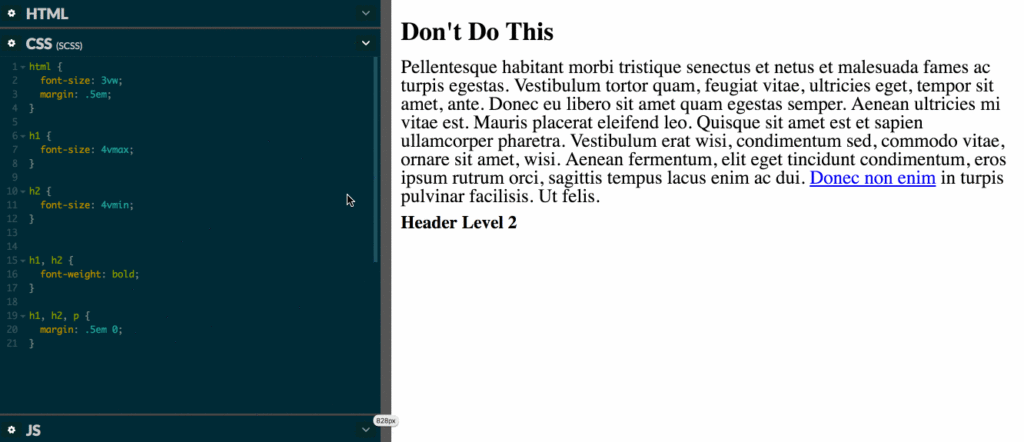 fun with viewport units