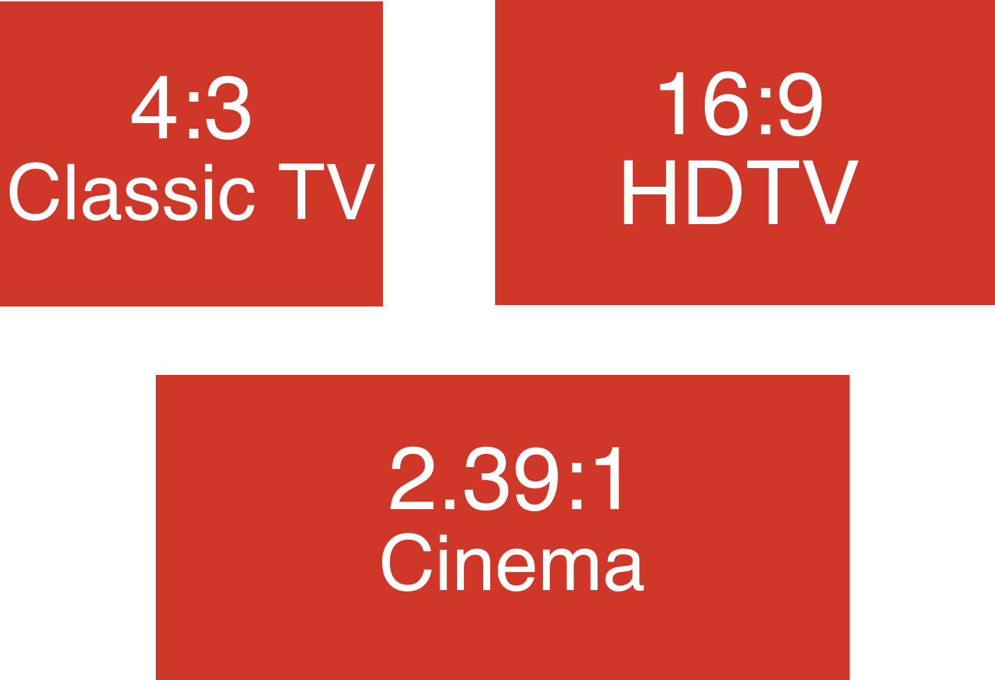 16 9 tv dimensions