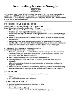 entry level accounting resume sample 4 writing tips rc