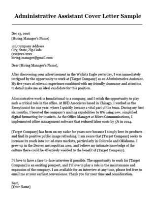 administrative assistant resume example write yours today