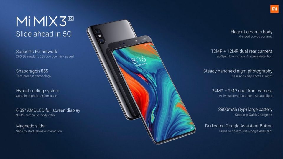 xiaomi mi mix 3